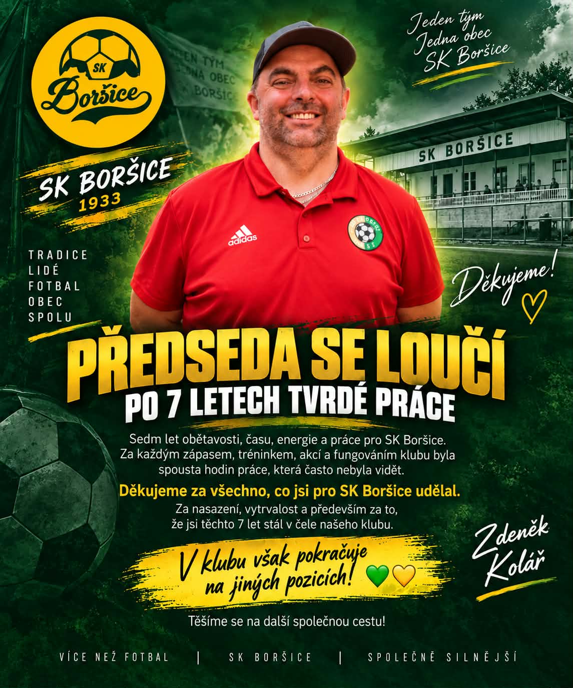 Předsesa Zdeněk Kolář končí